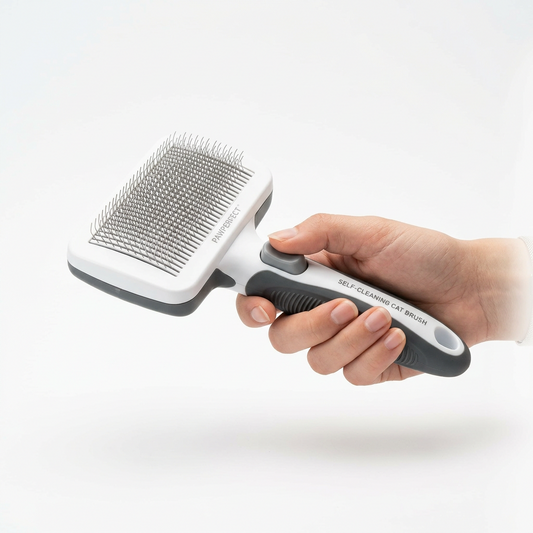 New Pet Cat Brush Hot Selling Hand-held Steel Wire Self-cleaning Comb Looper For Hair Removal